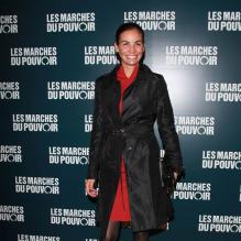 Inès Sastre à la projection du film de George Clooney Les Marches du pouvoir, à Paris. 18 octobre 2011