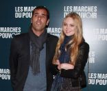 Cédric Pioline est accompagné à la projection du film de George Clooney Les Marches du pouvoir, à Paris. 18 octobre 2011