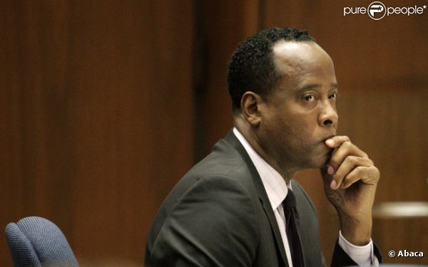 Conrad Murray lors de son procès à Los Angeles le 21 octobre 2011