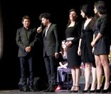 Patrick Bruel, Radu Mihaileanu, Biyouna, Hiam Abbas et Hafsia Herzi lors de l'avant-première du film La Source des femmes à Paris le 24 octobre 2011
