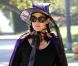 Jennifer Garner, enceinte et en sorcière, pour aller déposer ses filles à l'école, le 31 octobre 2011 à Santa Monica en Californie