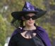 Jennifer Garner, enceinte et déguisée en sorcière pour Halloween, le 31 octobre 2011 en Californie