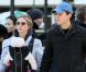 Ivanka Trump et son mari Jared Kuschner, très amoureux, promènent leur fille Arabella Rose dans les rues de Manhattan à New York, le 30 octobre 2011
