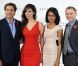 Javier Bardem, Berenice Marlohe, Naomie Harris et Daniel Craig pour la première conférence de presse de Skyfall, à Londres le 3 novembre 2011.