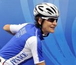 Jeannie Longo le 10 août 2008 lors des Jeux Olympiques de Pékin