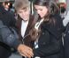 Justin Bieber et Selena Gomez se rendent au magasin Louis Vuitton, à Paris, le mercredi 9 novembre 2011.