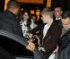 Justin Bieber et Selena Gomez quittent le magasin Louis Vuitton des Champs-Elysées, à Paris, le mercredi 9 novembre 2011.