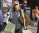 Heidi Klum sur Rodei Drive à Los Angeles pour shooter sa nouvelle campagne avec New Balance, le 17 novembre 2011.