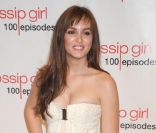 Leighton Meester (Blair Waldorf) chez Cipriani sur Wall Street à New York, pour fêter le 100e épisode de Gossip Girl le 19 novembre 2011.