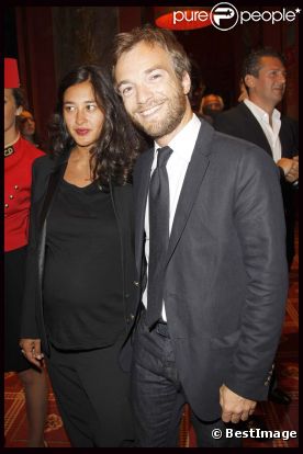 Jonathan Lambert et sa femme Laureen, à Deauville, le 2 septembre 2011.