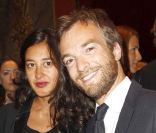 Jonathan Lambert et sa femme Laureen, à Deauville, le 2 septembre 2011.