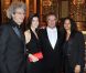 Elie Chouraqui, son épouse, avec Alain Afflelou et sa compagne à l'Opéra Garnier, pour le gala du Conseil Pasteur-Weizmann, le 22 novembre 2011.