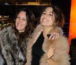 Karole Rocher et Izia lors de la soirée anniversaire des 135 ans de la maison Lancel à Paris le 24 novembre 2011