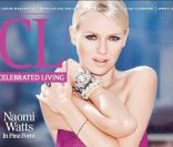La beauté et le chic à l\'anglaise avec Naomi Watts en Une de Celebrated Living. Juin 2011.<br />