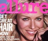Naomi Watts, en Une du magazine Allure d\'août 2003.<br />
