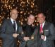 Marc-Olivier Raffray, Jeff Leatham et Henri J. Sillam lors du lancement de la collection de bijoux   Zawoom, à l'Hôtel Georges V, à Paris. Novembre 2011  