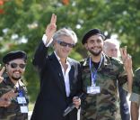 Bernard-Henri Lévy en Libye, en septembre 2011. 