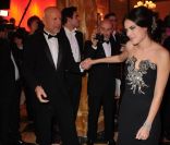 Bruce Willis et Tallulah lors du Bal des débutantes à Paris le 26 novembre 2011