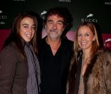 Olivier Marchal, son épouse Catherine et leur fille Léa lors de la clôture des Gucci Masters, le 4 décembre 2011.