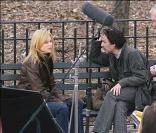 Sydney Pollack dirige Nicole Kidman et Yvan Attal sur le plateau dei'Interprete en