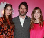 Marie-Ange Casta, Jalil Lespert et Isabelle Carré à l\'avant-première <em>Des vents contraires</em> à Paris, le 12 décembre 2011.