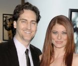 Debra Messing et Daniel Zelman à New York, le 13 décembre 2008.<br />