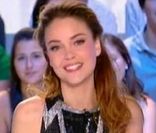 Solweig Rediger-Lizlow lors de sa première météo au Grand Journal de Canal  , le 29 août 2011.