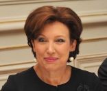 Roselyne Bachelot à côté de David Douillet le 4 janvier 2012 à Paris