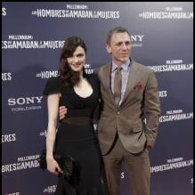 Daniel Craig et Rachel Weisz présentent Millénium : Les hommes qui n'aimaient pas les femmes, à Madrid le 4 janvier 2012.