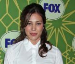 Michaela Conlin de la série  Bones  à la soirée All-Star d'hiver de la Fox, à Pasadena, le 8 janvier 2012.