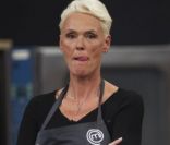Brigitte Nielsen à Copenhague en plein tournage de Masterchef, le 3 janvier 2012