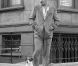 Jean Dujardin et Uggie le chien dans The Artist