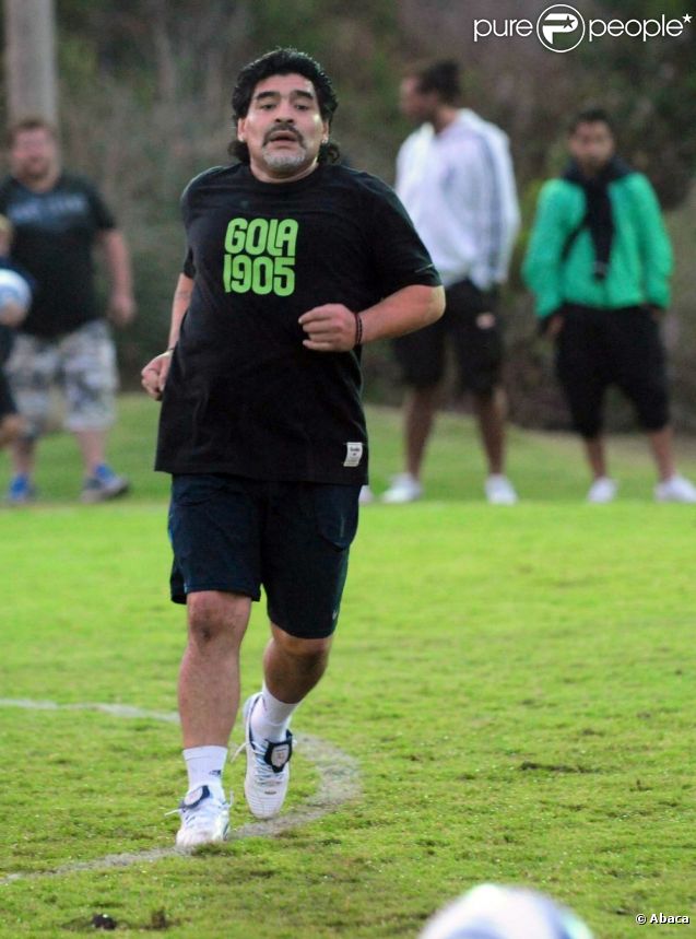 Diego Maradona en janvier 2011 