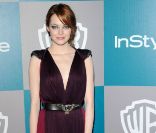 Emma Stone lors de la soirée WB InStyle magazine à Los Angeles. Le 15 janvier 2012