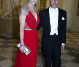  La princesse Alexandra de Sayn-Wittgenstein-Berleburg et le comte Jefferson à Amlienborg le 15 janvier 2012. 
 La reine Margrethe II de Danemark était honorée dimanche 15 janvier 2012 par un dîner au palais Frederik VIII à Amalienborg, en point d'orgue des célébrations de son jubilé de rubis, marquant 40 ans de règne. 