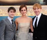 Daniel Radcliffe, Emma Watson et Rupert Grint à Londres le 7 juillet 2011