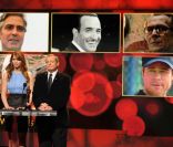 Jennifer Lawrence annonce les nominations aux Oscars le 24 janvier 2012 : George Clooney, Jean Dujardin, Gary Oldman, Demian Bichir et Brad Pitt sont nommés pour le prix du meilleur acteur 