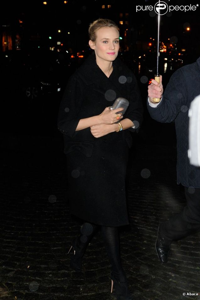 Diane Kruger a fait sensation à la soirée Prada qui s'est déroulée le 24 janvier 2012