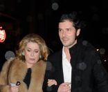 Catherine Deneuve à la soirée Prada qui s'est déroulée le 24 janvier 2012