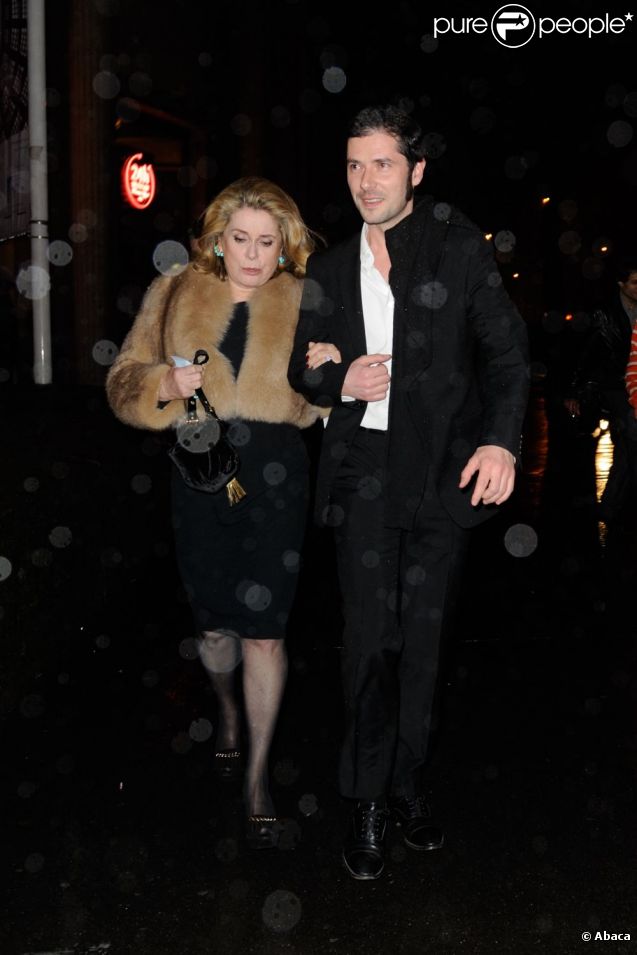 Catherine Deneuve à la soirée Prada qui s'est déroulée le 24 janvier 2012