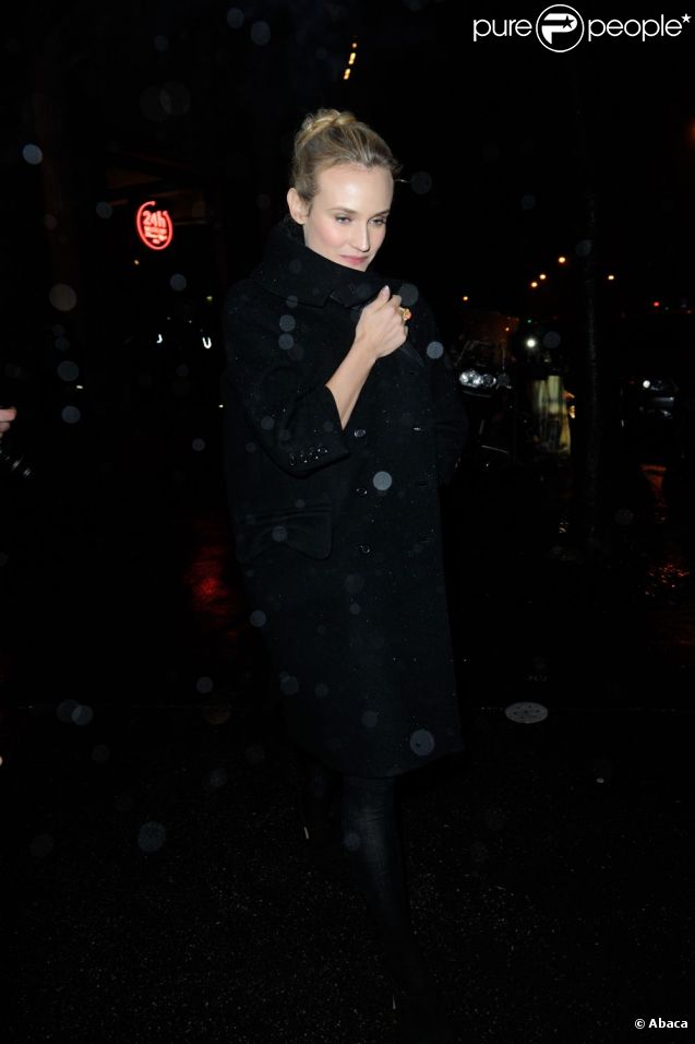Diane Kruger à la soirée Prada qui s'est déroulée le 24 janvier 2012