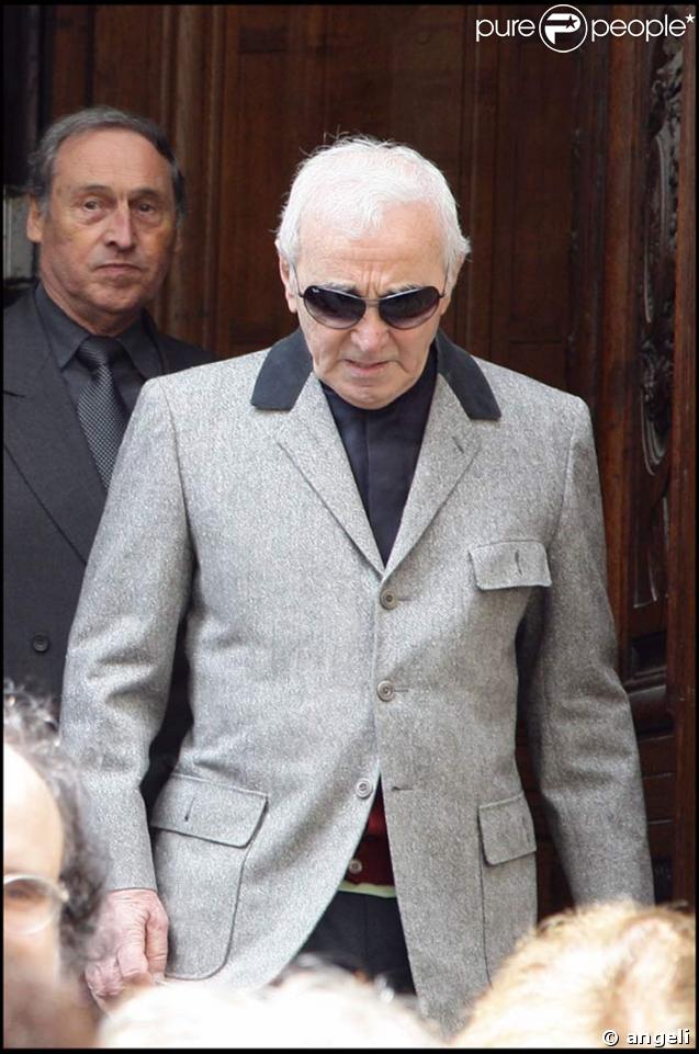 Charles Aznavour à l'hommage à Jean-Claude Brialy
