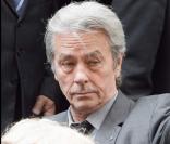 Alain Delon à l'hommage à Jean-Claude Brialy