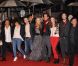La troupe de 1789 sur le tapis rouge des 13e NRJ Music Awards, le 28 janvier 2012 à Cannes. Malgré une météo peu clémente et quelques gouttes, les invitées de l'événement ont offert un spectaculaire défilé.