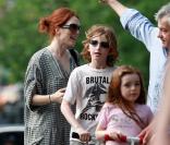 Julianne Moore et ses enfants