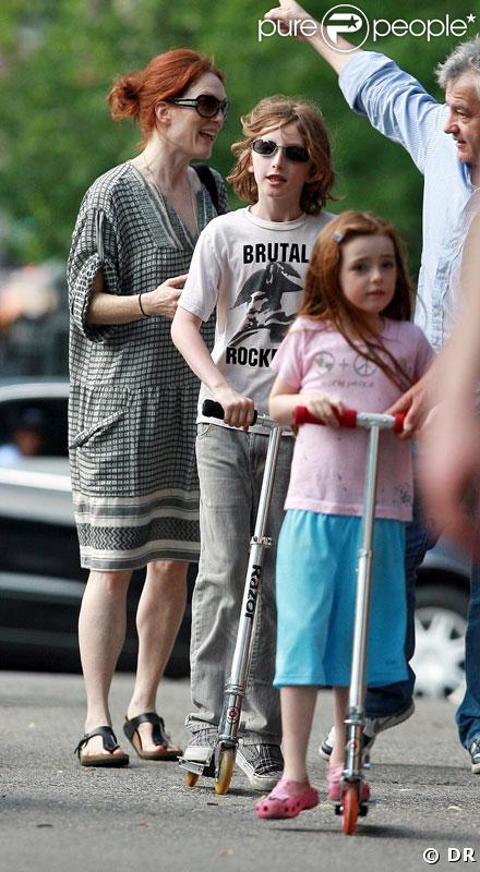Julianne Moore et ses enfants