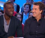 Omar Sy et François Cluzet sur le plateau du Grand Journal mardi 7 février 2012 sur Canal +