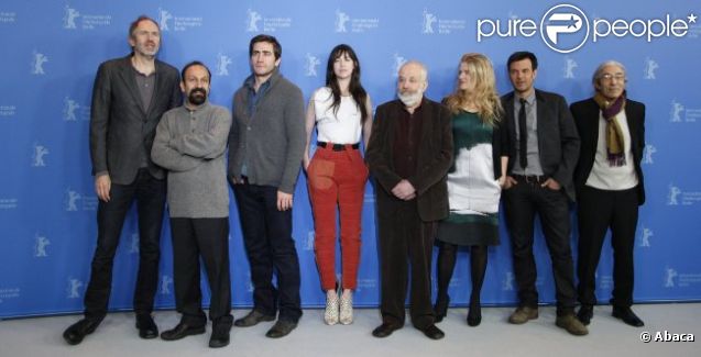 Anton Corbijn, Asghar Farhadi, Jake Gyllenhaal, Charlotte Gainsbourg,  Mike Leigh, Barbara Sukowa, François Ozon et Boualem Sansal, jury du festival de Berlin du 9 au 19 février 2012.