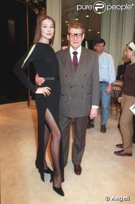 Yves Saint Laurent et Carla Bruni