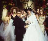 Yves Saint Laurent,Carla Bruni et Claudia Schiffer